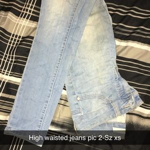 Light wash-high waisted-Sz Sm